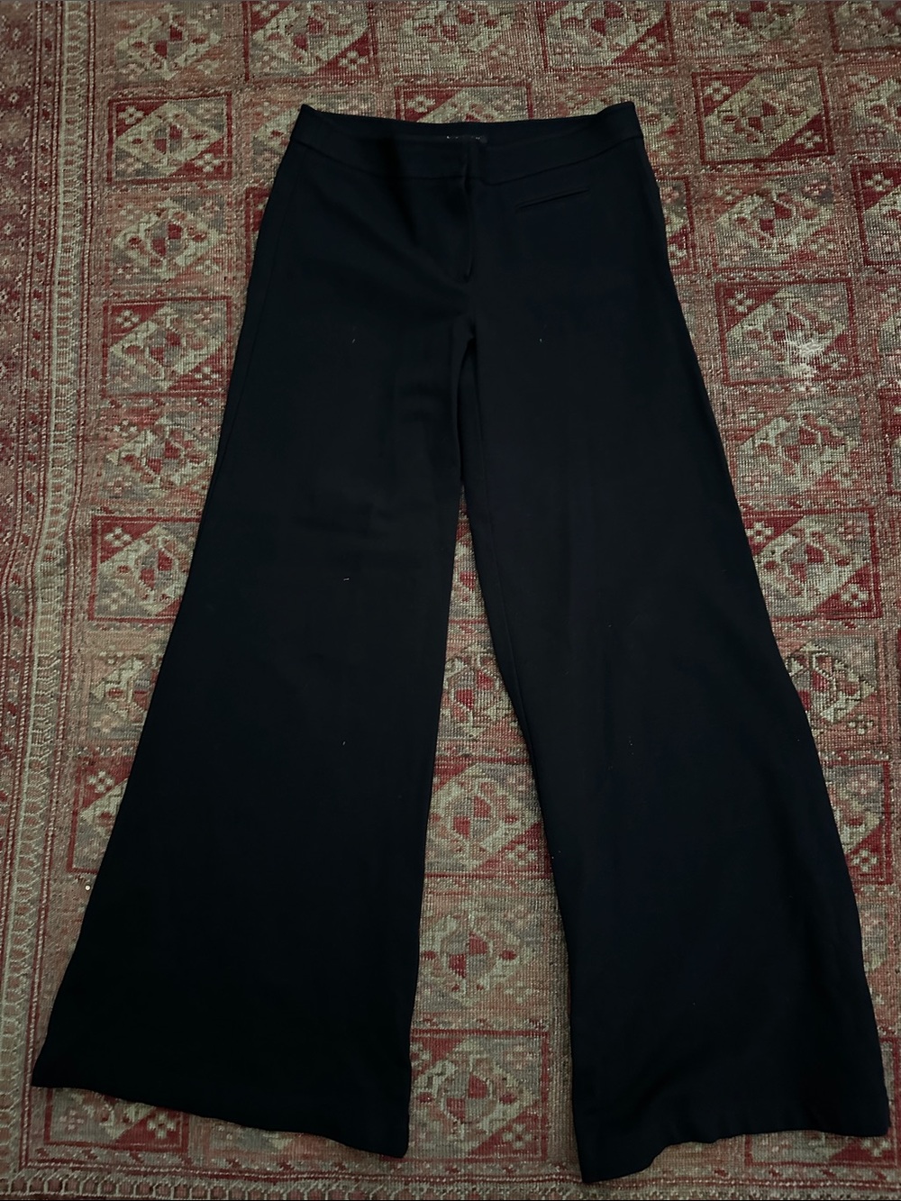 Theory size 6 Black dress pants, Wide-Leg with stretch